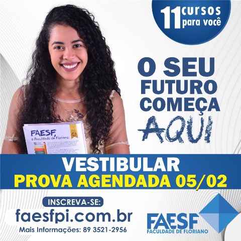 Prova Agendada da FAESF será aplicada dia 05 de fevereiro