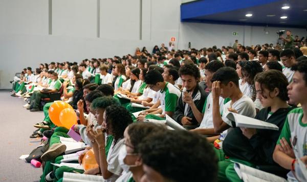 O Pré-Enem Seduc 2026 foi lançado nessa quarta (29) e terá ações estratégicas executadas ao longo de todo o ano com foco no Exame Nacional do Ensino Médio.(Imagem:Fernando Gonzaga)