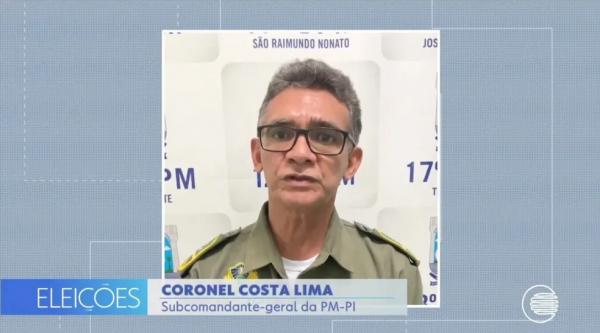  Coronel Costa Lima, subcomandante-geral da PM-PI.(Imagem:Reprodu&ccedil;&atilde;o/TV Clube)