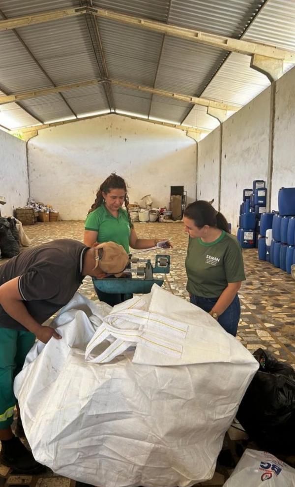 Prefeitura de Floriano recolhe mais de 92 kg de recicl&aacute;veis em ecopontos no m&ecirc;s de julho(Imagem:Reprodu&ccedil;&atilde;o/Instagram)