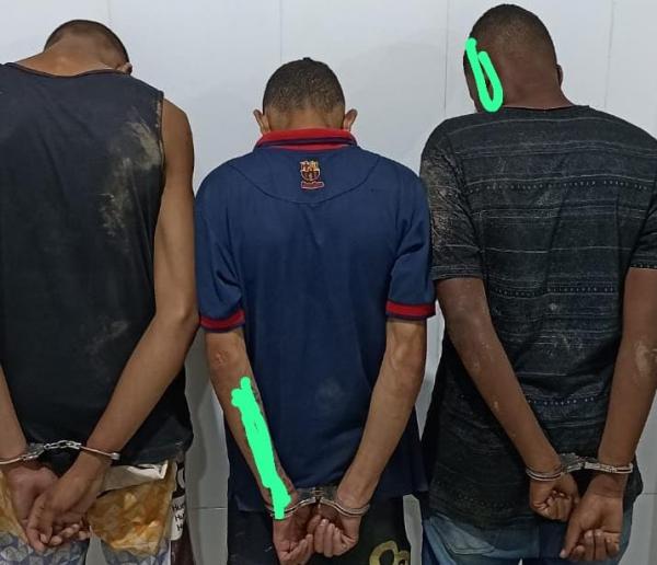 Polícia Militar detém trio de assaltantes após série de roubos em Floriano