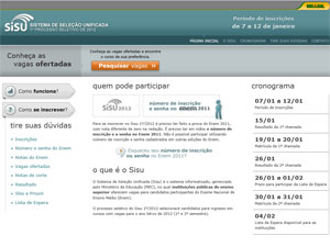 MEC abre as inscrições para o Sisu