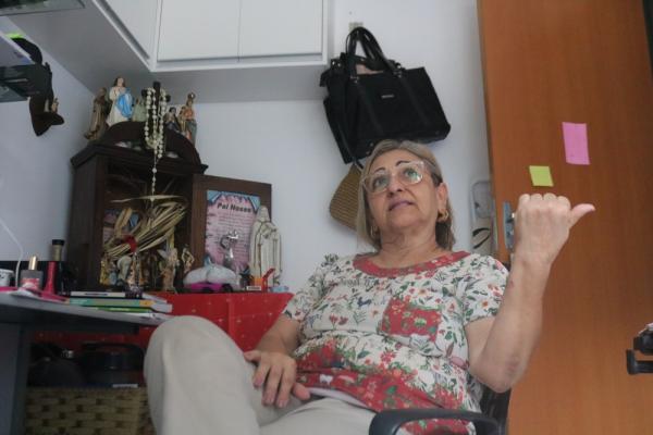 C&aacute;ritas decidiu se separar ap&oacute;s 38 anos de casamento e se formou em direito. (Imagem: Maria Romero/G1)