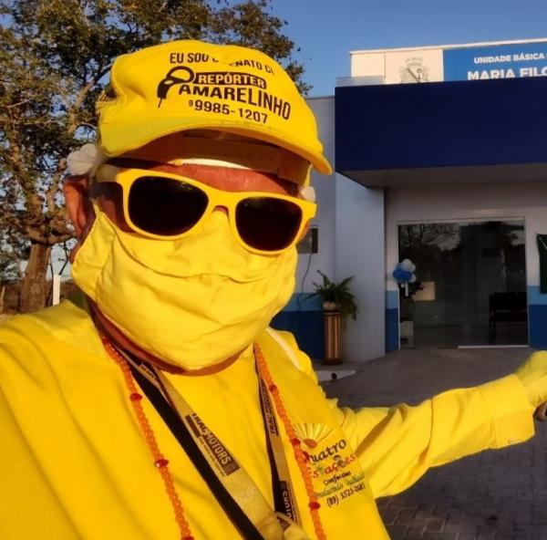 Rep&oacute;rter Amarelinho(Imagem:FlorianoNews)