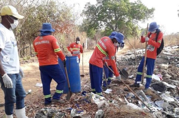 Descarte irregular de res&iacute;duos biol&oacute;gicos preocupa moradores do bairro Irapu&aacute; em Floriano.(Imagem: Reprodu&ccedil;&atilde;o/Instagram)