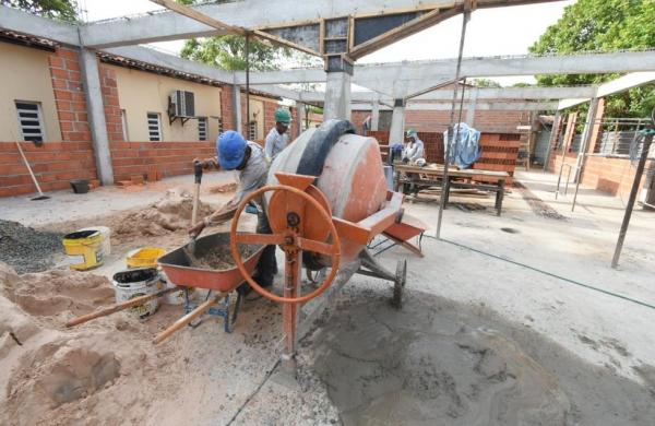 Uespi: obras da biblioteca do Campus Torquato Neto estão avançadas(Imagem:Divulgação)