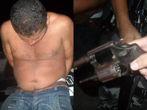 Preso suposto membro de gangue por posse ilegal de arma