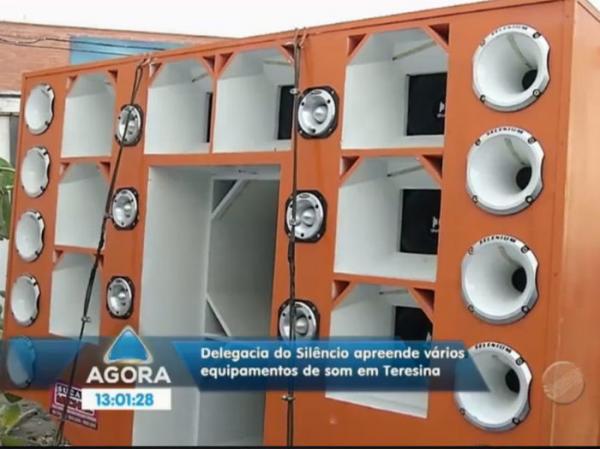 Delegacia do silêncio apreende equipamentos de som avaliado em R$ 40 mil em Teresina