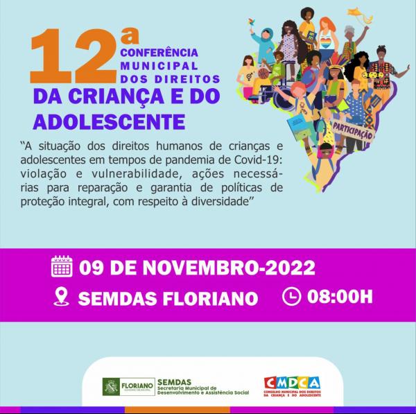 SEMDAS realiza 12ª Conferência dos Direitos da Criança e do Adolescente