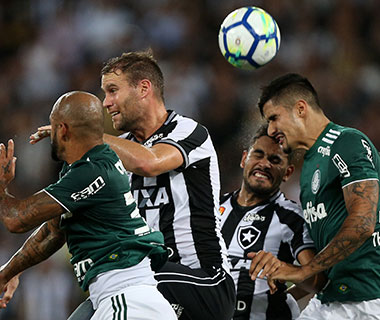 Botafogo e Palmeiras vacilam e empatam na estreia do Brasileirão