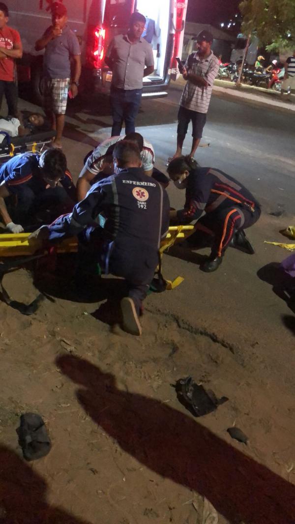 Acidente deixa uma v&iacute;tima fatal e duas pessoas feridas em Floriano(Imagem:Reprodu&ccedil;&atilde;o)