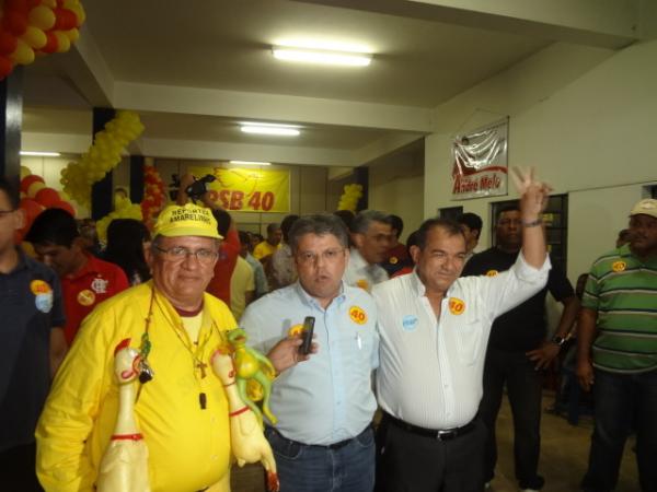 Gilberto J&uacute;nior inaugurou comit&ecirc; pol&iacute;tico do PSB em Floriano.(Imagem:FlorianoNews)