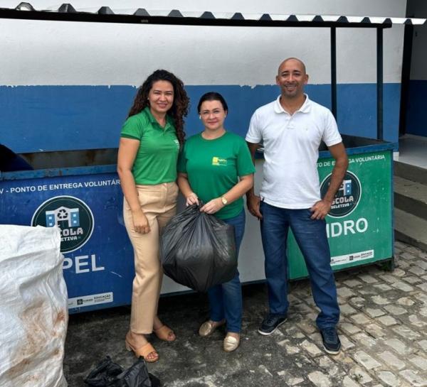 Secretaria de Meio Ambiente arrecada mais de 400 kg de materiais recicláveis em dois meses.(Imagem:Secom)
