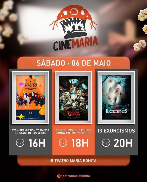 Fim de semana de cinema: Cine Maria apresenta seleção imperdível de filmes em Floriano