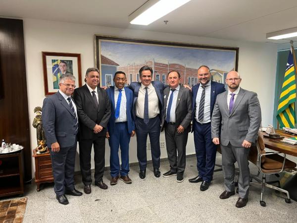 Poderes legislativo e Executivo de Floriano se unem em busca de emendas em Brasília.(Imagem:CMF)