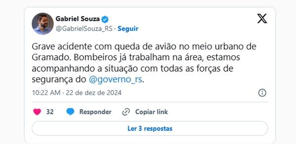  Gabriel Souza(Imagem:Reprodu&ccedil;&atilde;o X)