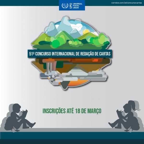 Inscri&ccedil;&otilde;es para Concurso Internacional Reda&ccedil;&atilde;o de Cartas 2022 terminam dia 18(Imagem:Divulga&ccedil;&atilde;o)