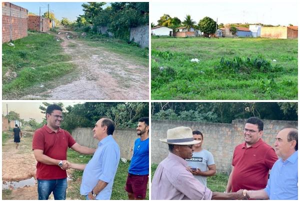   Vereador Jo&atilde;o Neto e Prefeito Ant&ocirc;nio Reis se unem por melhorias no Conjunto Hermes Pacheco, em Floriano.(Imagem: Reprodu&ccedil;&atilde;o/Instagram)