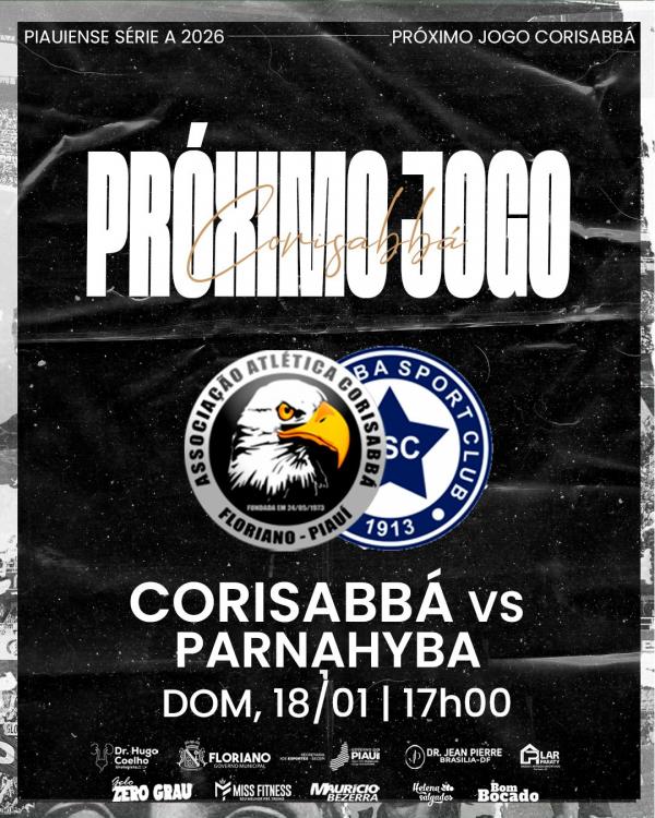 A Associação Atlética Corisabbá volta a campo diante de sua torcida neste domingo, dia 18 de janeiro, em mais um compromisso válido pela Série A do Campeonato Piauiense 2026. O tim(Imagem:Reprodução)