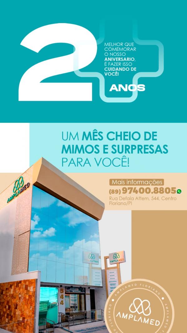 Amplamed comemora aniversário e presenteia clientes com sorteio de brindes e procedimentos