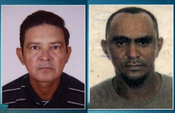 Jos&eacute; Airton de Andrade e Raimundo Barbosa dos Santos morreram ap&oacute;s serem atropelados quando pintavam a ciclovia.(Imagem:TV Globo/Reprodu&ccedil;&atilde;o)