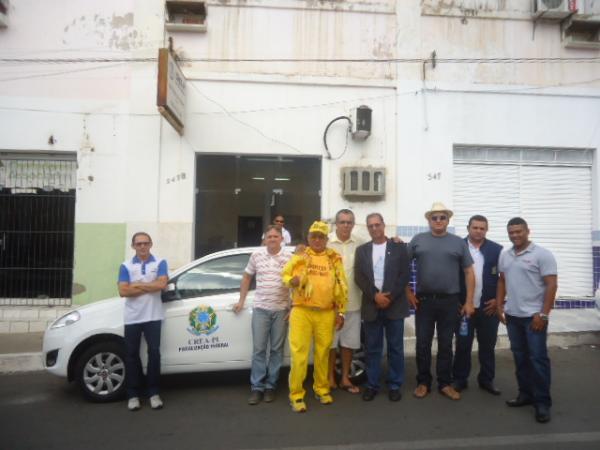 Inspetoria de Floriano recebe ve&iacute;culo para incrementar fiscaliza&ccedil;&atilde;o.(Imagem:FlorianoNews)