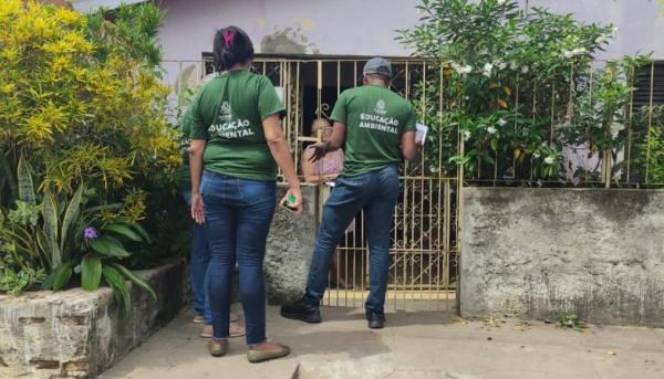 SEMAN realiza ação de orientação e conscientização em regiões próximas à riachos