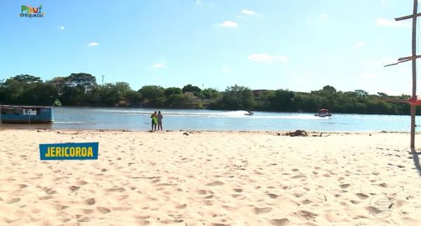 Jericoroa, praia de &aacute;gua doce localizada entre as cidades de Teresina (PI) e Timon (MA).(Imagem:Reprodu&ccedil;&atilde;o)