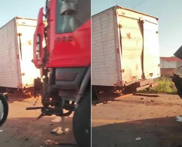 Homem morre após colisão entre caminhões na BR-343, em Campo Maior