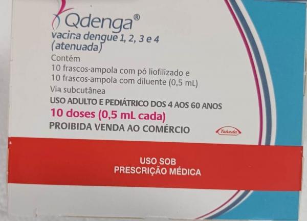 Minist&eacute;rio da Sa&uacute;de envia vacinas contra a dengue para aplica&ccedil;&atilde;o da 2&ordf; dose no Piau&iacute;(Imagem:Divulga&ccedil;&atilde;o)