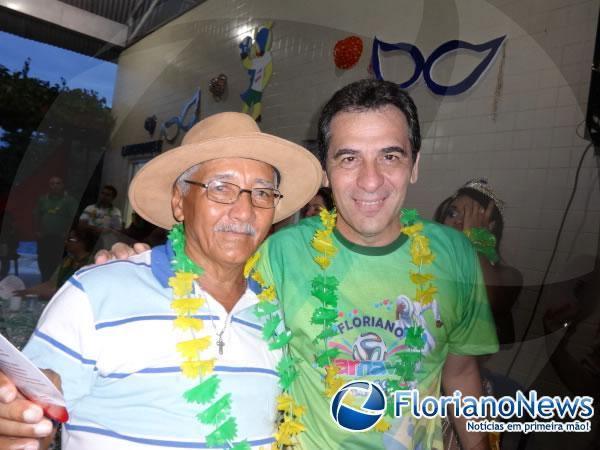 Prefeito Gilberto J&uacute;nior (&agrave; direita).(Imagem:FlorianoNews)