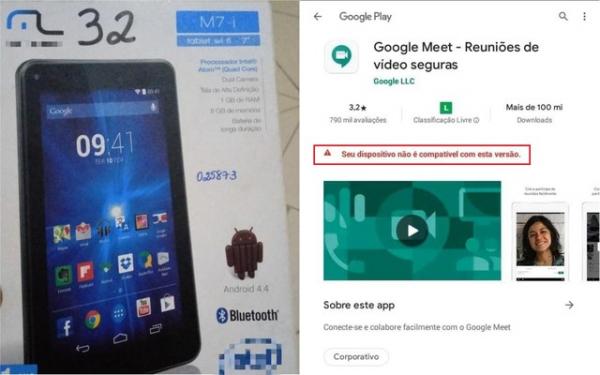 Alunos dizem que tablets distribuídos pela Uespi não são compatíveis com app para aulas remotas