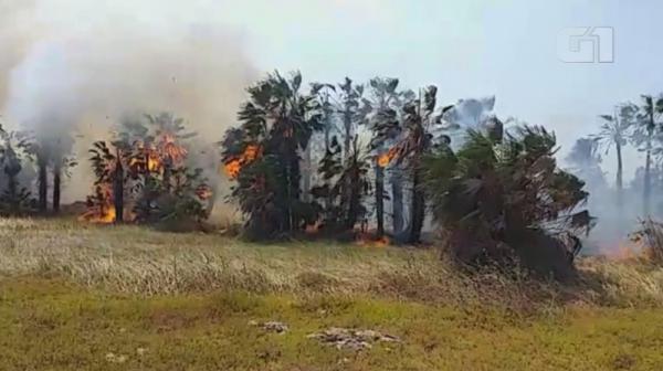 Incêndio em aterro sanitário de Ilha Grande, no Piauí, dura mais de 24 horas