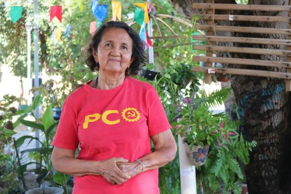 Lourdes Melo candidato ao Governo do Piau&iacute; pelo PCO.(Imagem:Mayara Valen&ccedil;a/g1 Piau&iacute;)