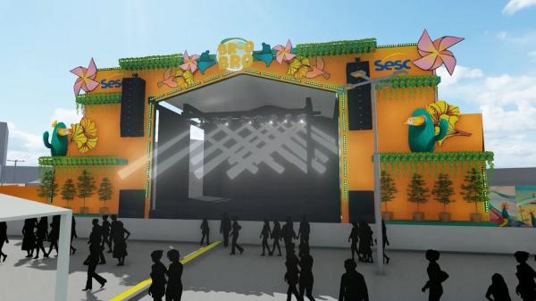 Palco BRO br&oacute; no Festival GiraSol em Teresina.(Imagem: Divulga&ccedil;&atilde;o)