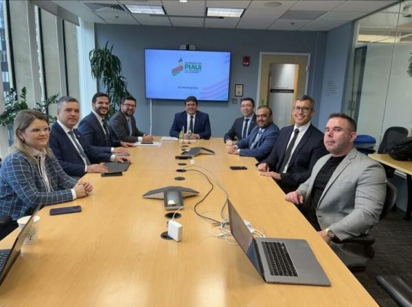 Rafael Fonteles inaugura escrit&oacute;rio da Investe Piau&iacute; nos Estados Unidos.(Imagem:Divulga&ccedil;&atilde;o)