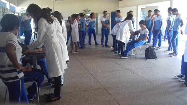 Escola da rede estadual promove manhã de prevenção à saúde na adolescência.(Imagem:Deylange Oliveira)