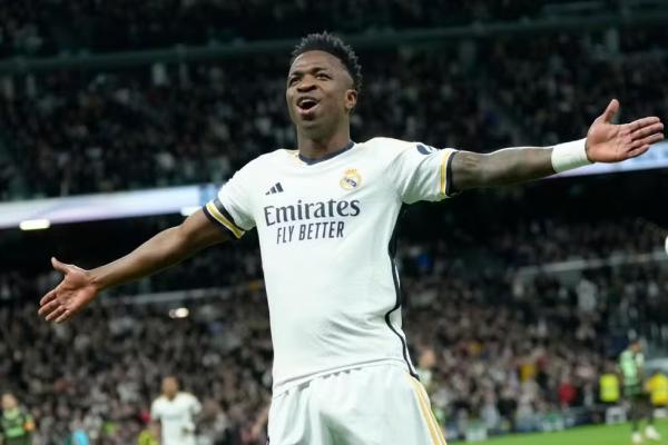 Vinicius Junior participou de todos os gols da vit&oacute;ria do Real Madrid sobre o Girona.(Imagem:Getty Images)