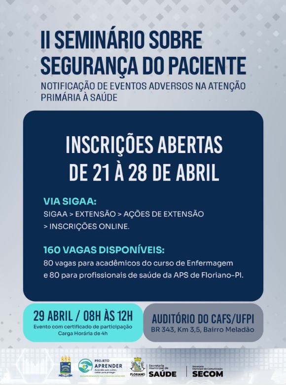 UFPI promove capacitação sobre Segurança do Paciente para profissionais da Atenção Primária