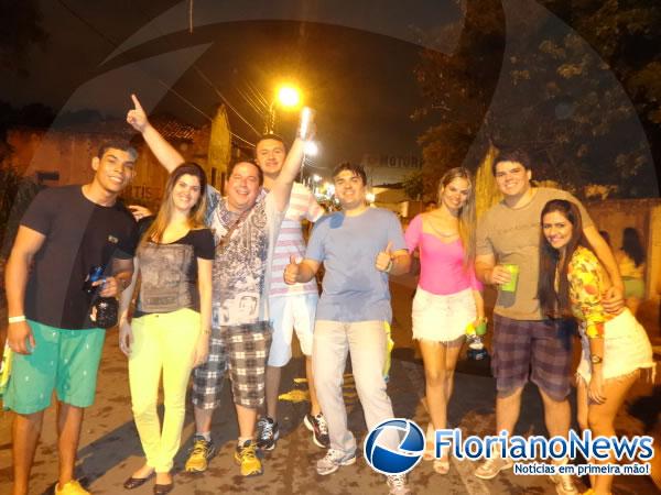 Chicabana agita arrast&atilde;o na abertura do carnaval de Floriano.(Imagem:FlorianoNews)