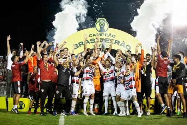 Ferrovi&aacute;rio, campe&atilde;o da S&eacute;rie D do Campeonato Brasileiro 2023.(Imagem:Lenilson Santos/Ferrovi&aacute;rio)