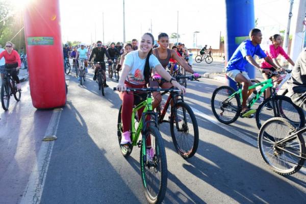  128 anos: Tradicional Passeio Cicl&iacute;stico de anivers&aacute;rio d&aacute; show de participa&ccedil;&atilde;o em Floriano(Imagem:Secom)