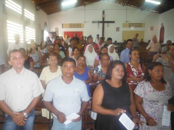 Missa em a&ccedil;&atilde;o de gra&ccedil;as.(Imagem:FlorianoNews)