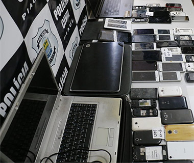 iPhones apreendidos em operação estão avaliados em R$ 500 mil