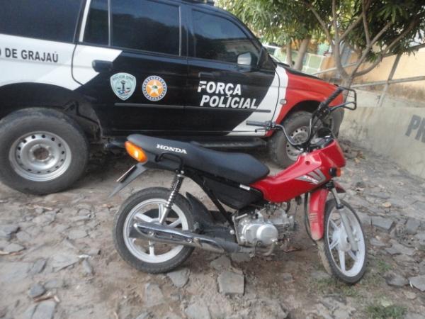 Moto usada no assalto(Imagem:Florianonews)