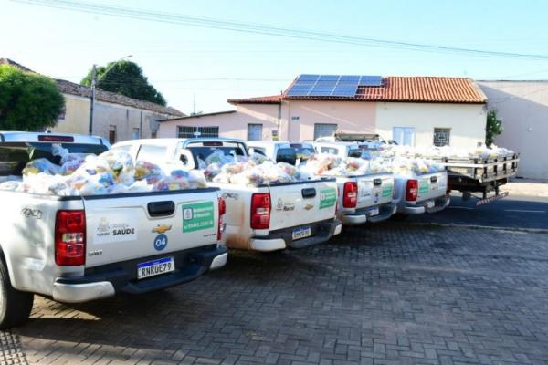 Prefeitura de Floriano realiza entrega de cestas básicas a famílias das zonas urbana e rural(Imagem:Secom)