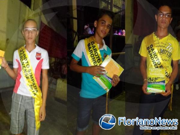 Pedro Lucas (Mister Simpatia), &Iacute;talo Leonan de Sousa e Alde&iacute;des Silva (Mister Eleg&acirc;ncia).(Imagem:FlorianoNews)
