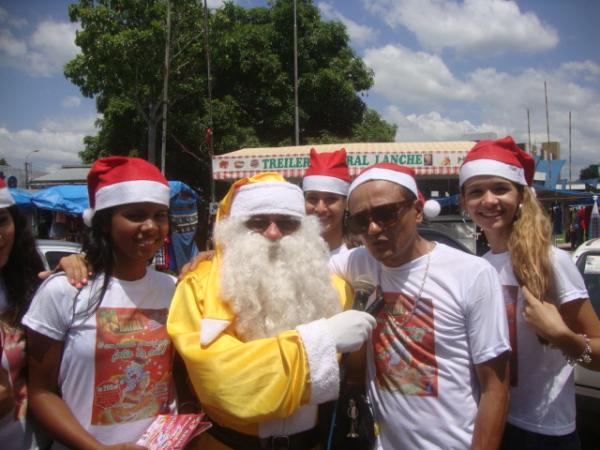 Papai Noel Amarelo na blitz do Furacao(Imagem:reda&ccedil;ao)