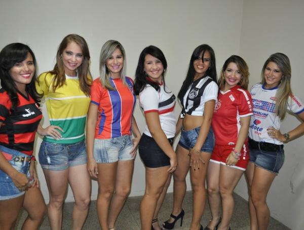 Representantes dos clubes iniciam disputa para o t&iacute;tulo de musa do Campeonato Piauiense 2013.(Imagem:Renan Morais/GLOBOESPORTE.COM)