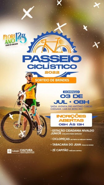 Passeio Ciclístico de aniversário da cidade está com inscrições abertas